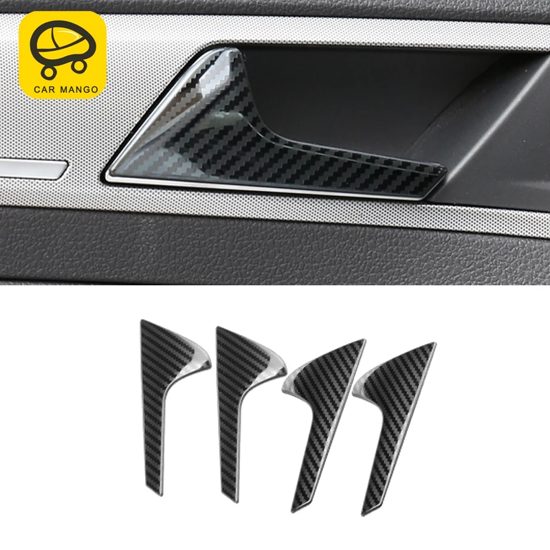 CarManGo For Volkswagen Golf 7 Golf 7.5 Car Styling Inner Door Handle Bowl Cover Trim Frame Sticker Interior Accessories CarManGo For Volkswagen Golf 7 Golf 7.5 Car Styling Inner Door Handle Bowl Cover Trim Frame Sticker Interior Accessories