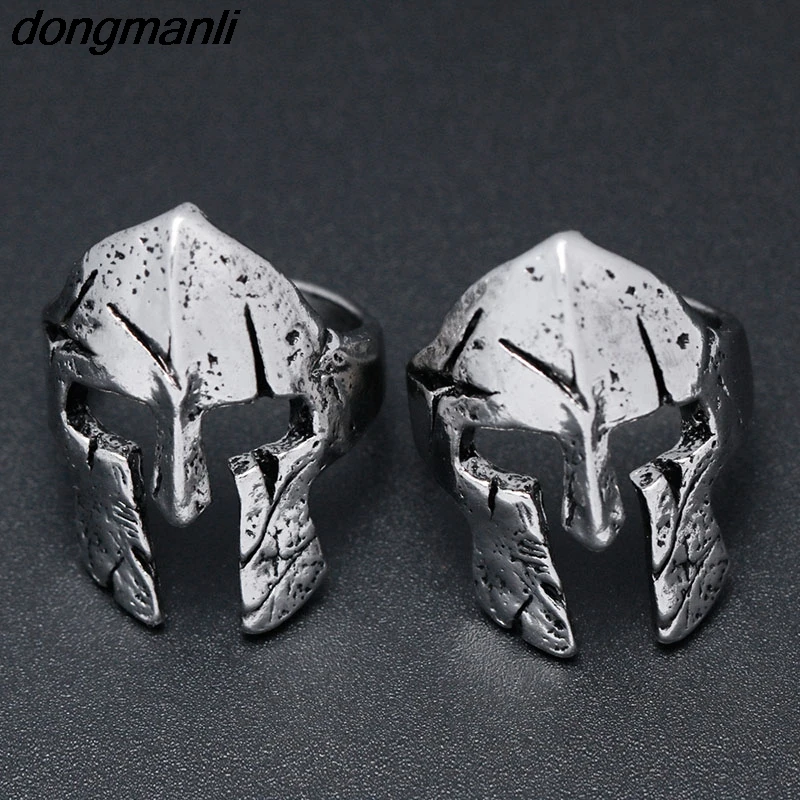

P211 Dongmanli Men's Viking Ring Spartan Mask Helmet Adjustable Rings Dropshipping