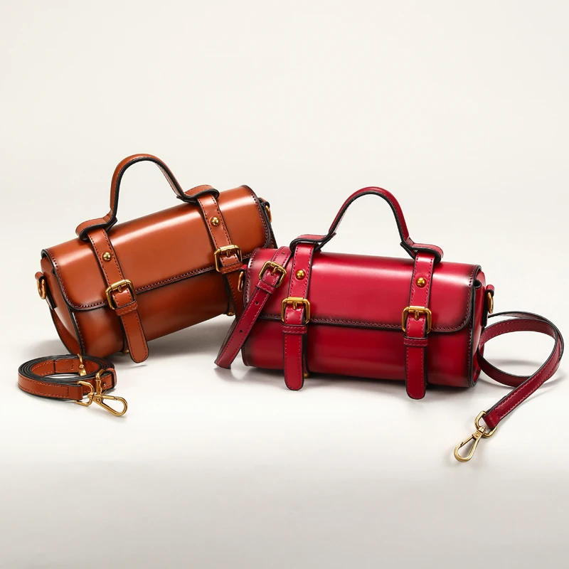 Cow Skin Satchels Women Handbag 2018 Handmade Genuine Leather Shoulder Sling Bags Office Ladies Hand Bag Summer Messenger Bags summer fashion ladies cow skin leather hand bags handmade genuine leather women sling bags square messenger crossbody female bag