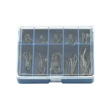 100 шт углерода Сталь рыболовный крючок, рыболовные крючки прочный бронзовых морских рыболовных крючков с отверстием для ловли карпа рыболовные снасти коробка Одежда высшего качества