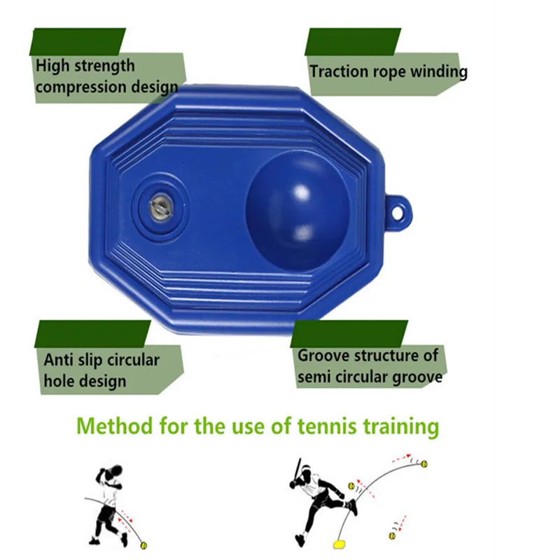 Tennis Ball Machine Trainer Exercise Rebound Balls Sparring Device Tennis Swing Trainer Single for tennis trainer