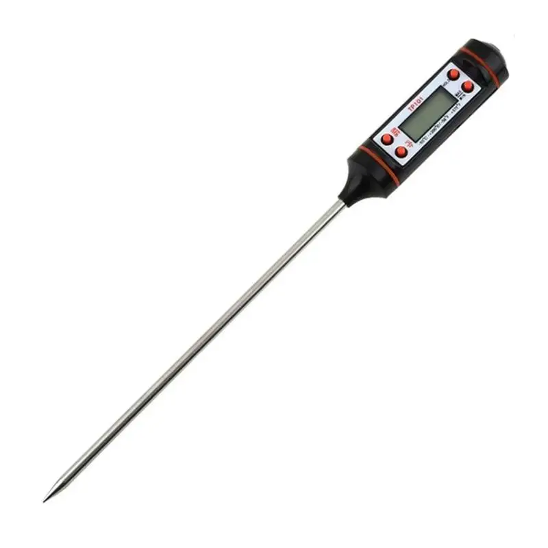 

Probe Digital Meat BBQ Cooking Stainless Steel Water Milk Tools Kitchen Thermometer Food Temperature Measurement