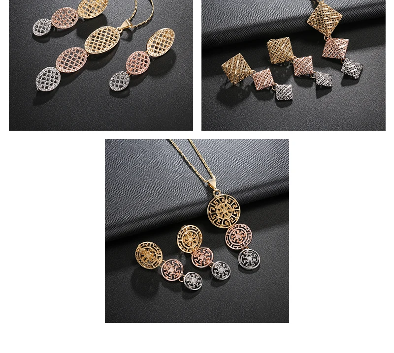 BTSETS Jewelry Sets Wedding African Dubai Jewelry Sets For Women Flower Trendy Turkish Jewelry Fashion Indian Jewellery (4)