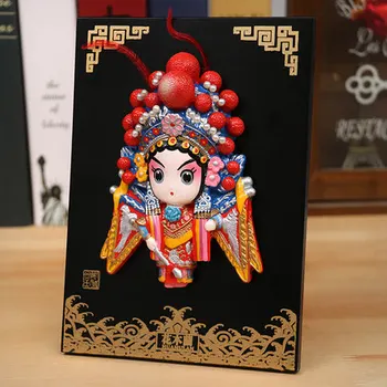 

Chinese ethnic exquisite opera masks decorate Chinese gifts and handicrafts. Peking Opera An art opera face unique to China