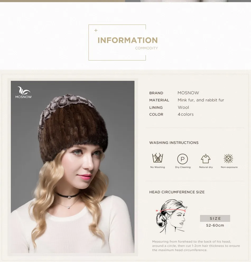 fur woman winter hats PCM023 (3)