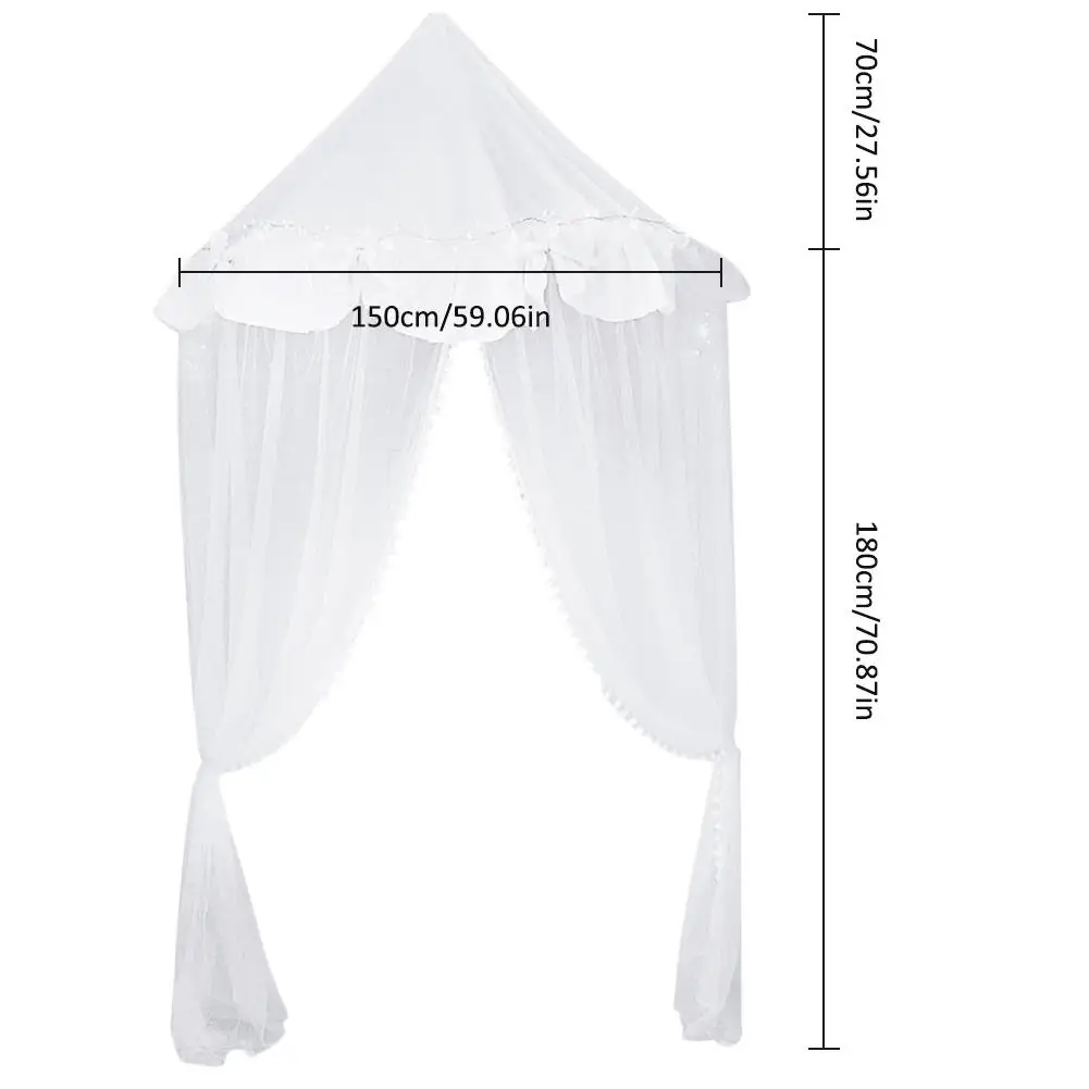  Princess Girls Bed Canopy Children Mosquito Net Bedroom Decor Reading Playing House Tent Bedcover C - 33049054705