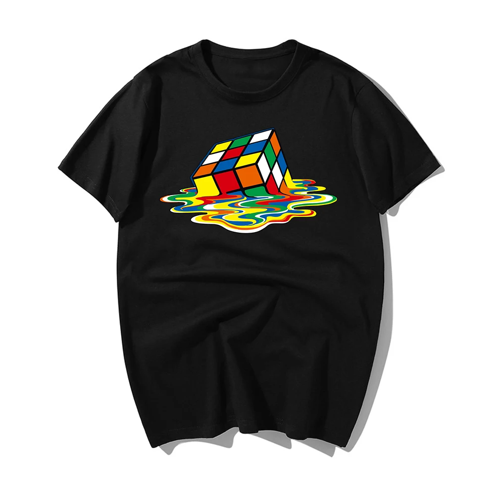 

2019 Summer New Men T-Shirts The Big Bang Theory Printed Stylish Design Rubik Cube T Shirts Casual Cotton Short Sleeve Tees