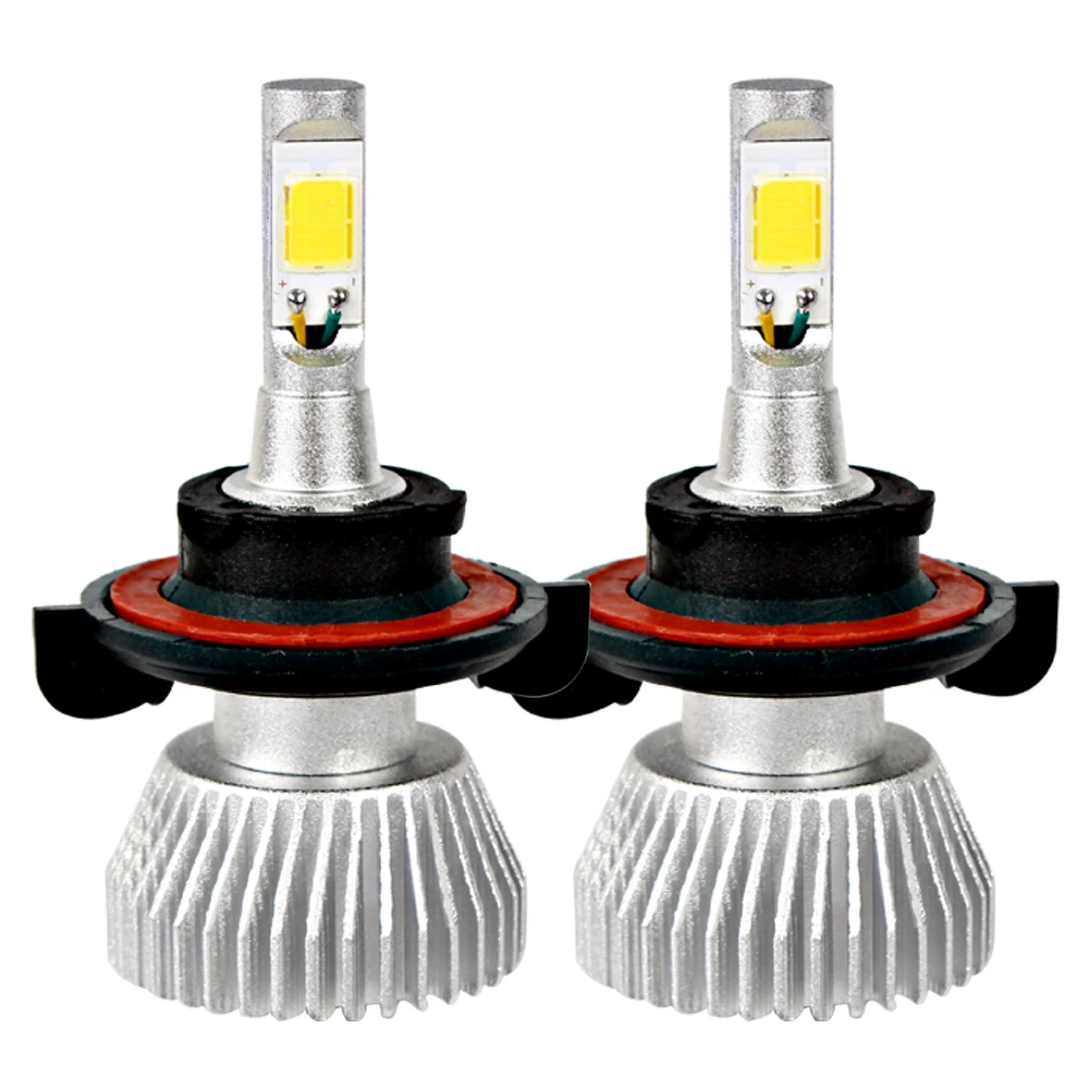

2pcs High Low Beam COB Car LED Headlight Headlamp C6 series H13 Head Light Car-styling All In One 4400LM 12V 6000K #HP