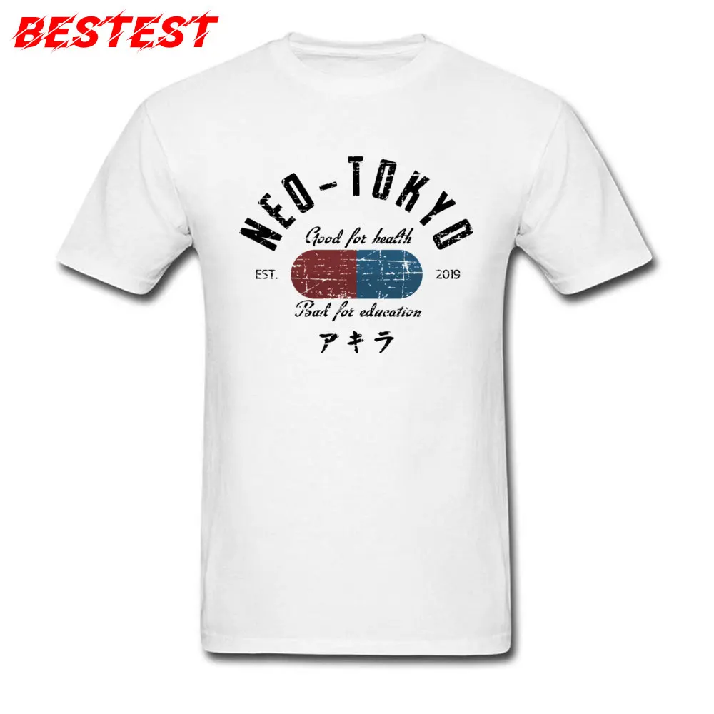 Customized Neo Tokyo Tshirts for Students 2018 Fashion Summer Fall O Neck Cotton Fabric Short Sleeve Tshirts Tee Shirt Neo Tokyo white