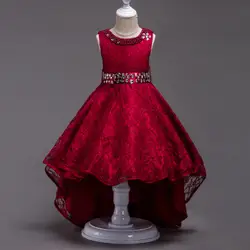 Новый Обувь для девочек Алмаз хвостохранилища Кружево Платья для женщин платья принцессы infantis костюм лихорадка свадьба день рождения