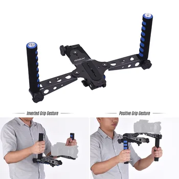 

Andoer DSLR Camera Handheld Mount Grip Shoulder Stabilizer Foldable Support Rig Kit for Canon Nikon Sony Pentax