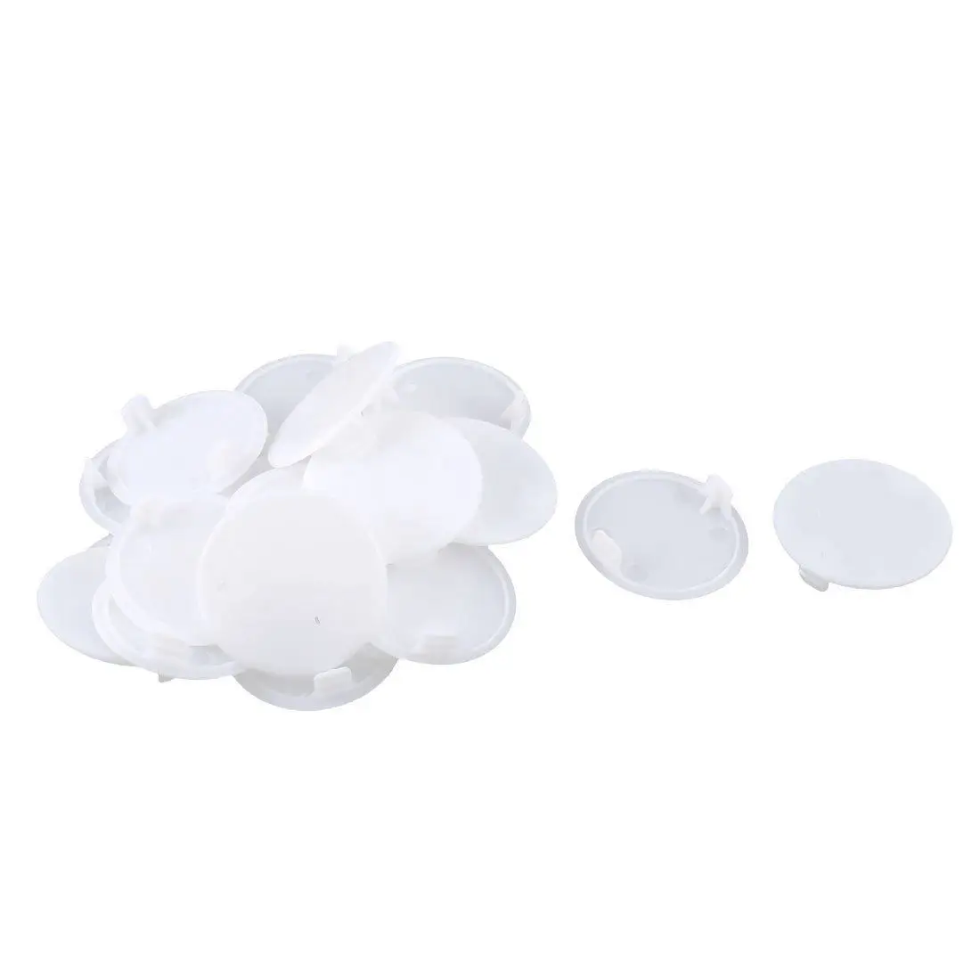 

Furniture Drilling Hole Plugs Cover Cap 38mm Dia 20pcs White