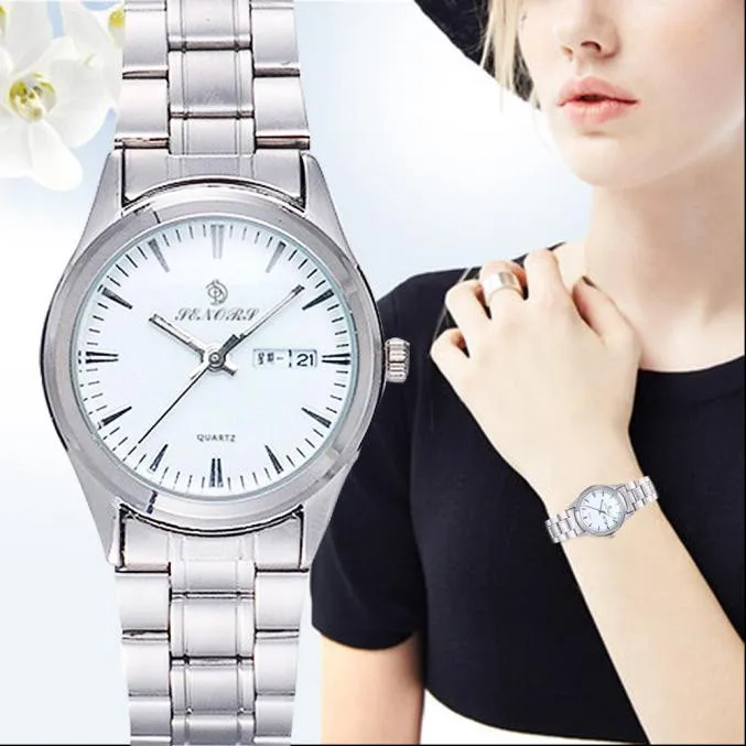 Elegant Women Watches Stainless Steel Band Analog Quartz Wrist Watch
