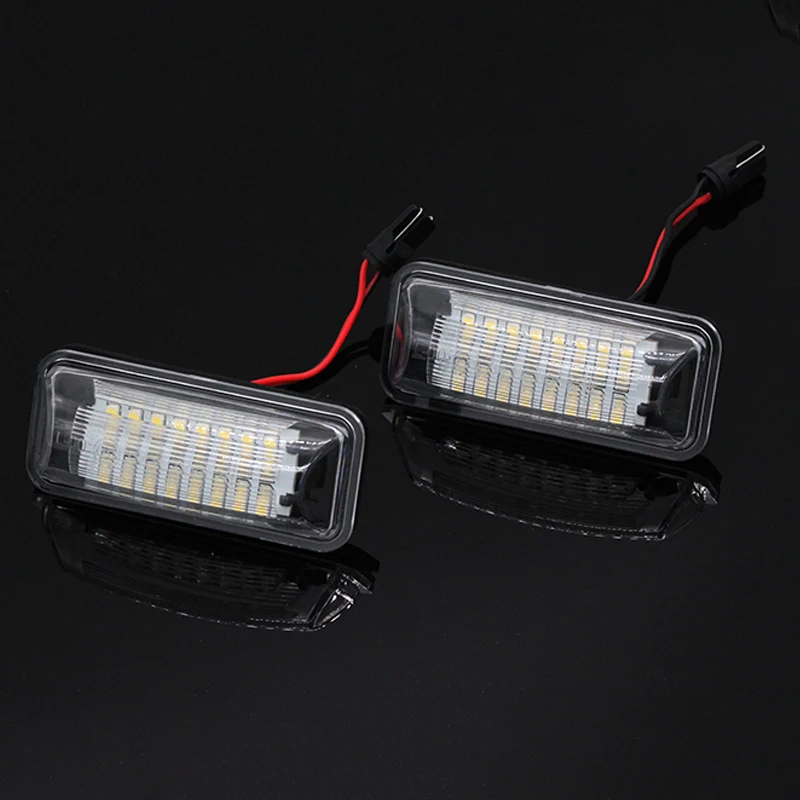 2 шт./лот 12 В Автомобильное светодиодное Освещение номерного знака 24 SMD супер