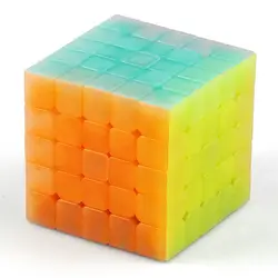 QiYi QiZhengS 5x5 62 мм магический куб конкурс Скорость гладкая Cubo magico желе цвет без наклейки головоломка куб нео куб Классические игрушки