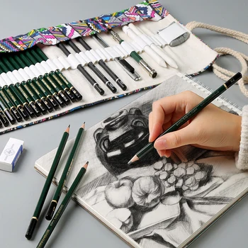 

Sketch pencil tool set beginner student sketch special sketch set adult drawing pencil soft charcoal art supplies
