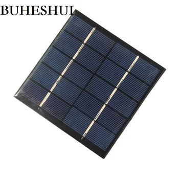 

BUHESHUI Wholesale 1.2W 5V Solar Cell DIY Solar Panel Charger System For 3.7V Battery Light Toy Study Epoxy 100*100MM 100pcs