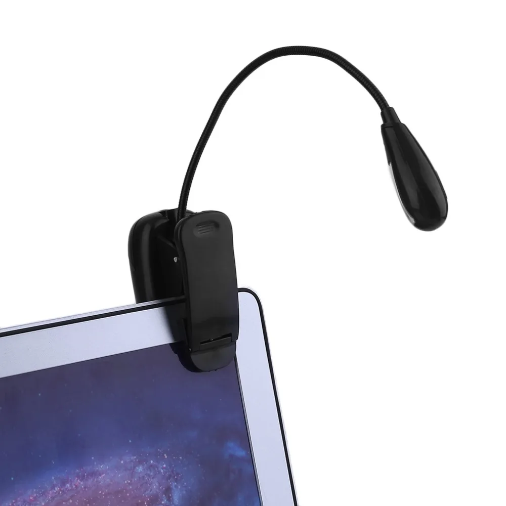 2 LED зажим типа ультра яркая портативная настольная лампа USB зарядка с