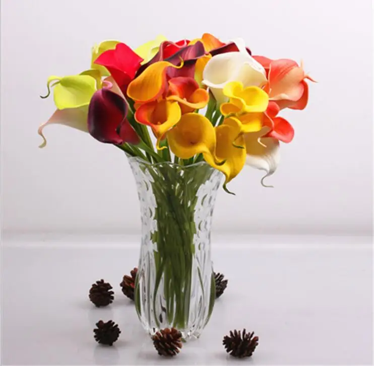 Калла из латекса Лилия pu Цветы невесты цветы 8 видов цветов полиуретан с эффектом