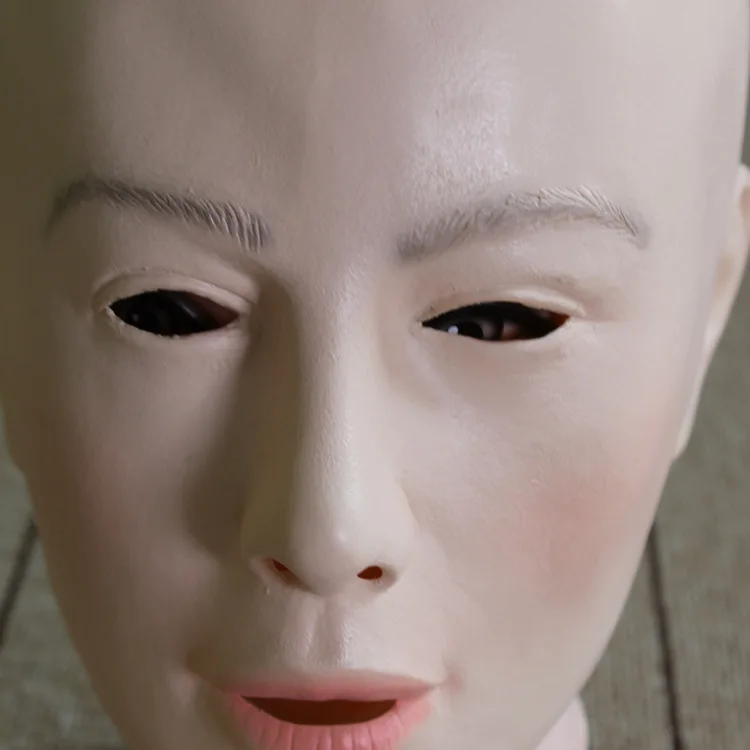 Free Shipping female crossdresser mask High quality realistic Silicone