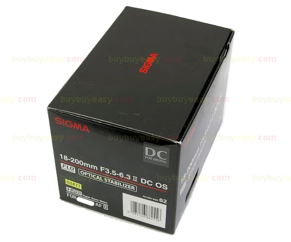 

Sigma 18-200mm II F3.5-6.3 DC OS Macro HSM Lens for Nikon