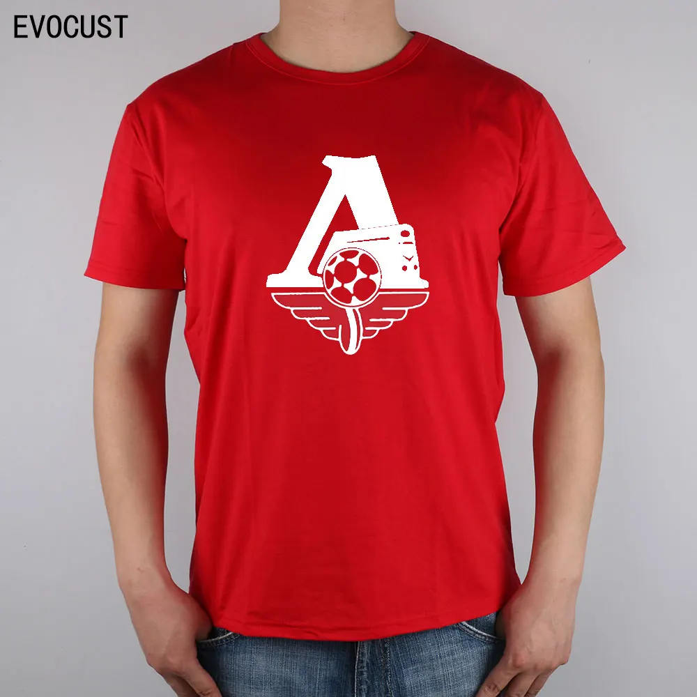 Lokomotiv, футболка, топ из лайкры и хлопка, Мужская футболка - Цвет: Красный