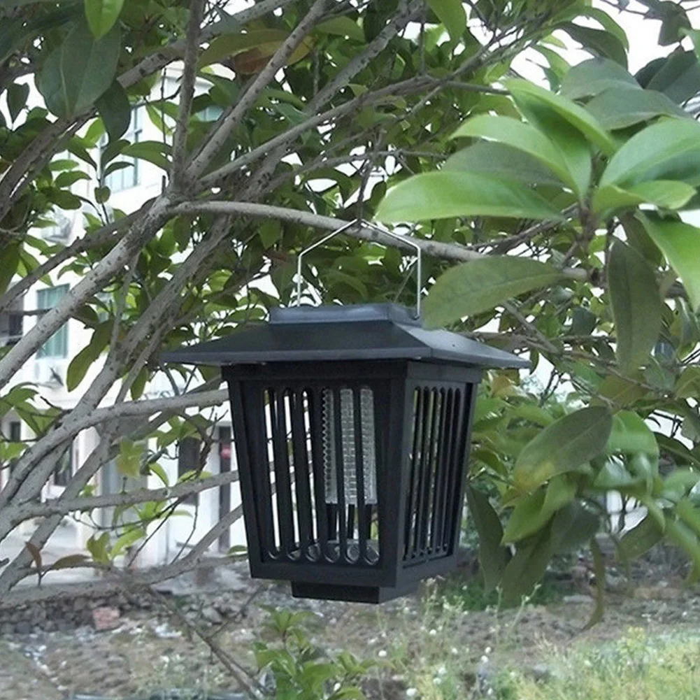 

Garden Waterproof Mosquito Killer Light Solar Powered Outdoor Multi Use Easy Install Led Zapper Durable Lamps Pest Repeller Lawn