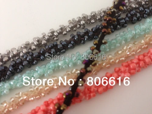 5MM/w (Plz choose 1 color) 10Yards Handmade Czech Glass Seed Beads Ropes Wires Strings Jewellery Cords | Украшения и аксессуары