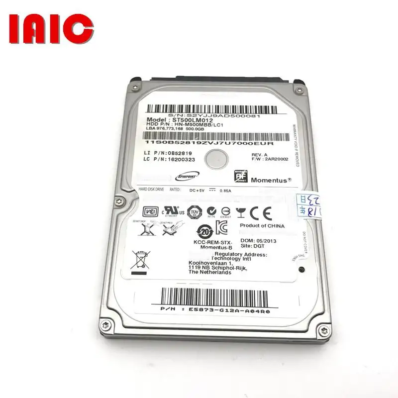 

100%New In box 3 year warranty ST500LM012 500G 2.5inch SATA Need more angles photos, please contact me