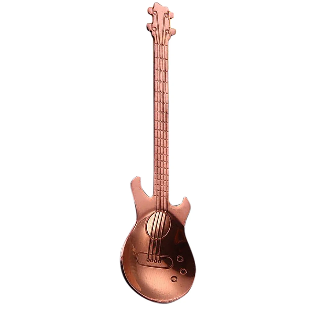 Stainless Steel Guitar Mixing Scoop Cocktail Stirring Spoon Bar Mixing Utensil Barware for mixing drinks smoothies
