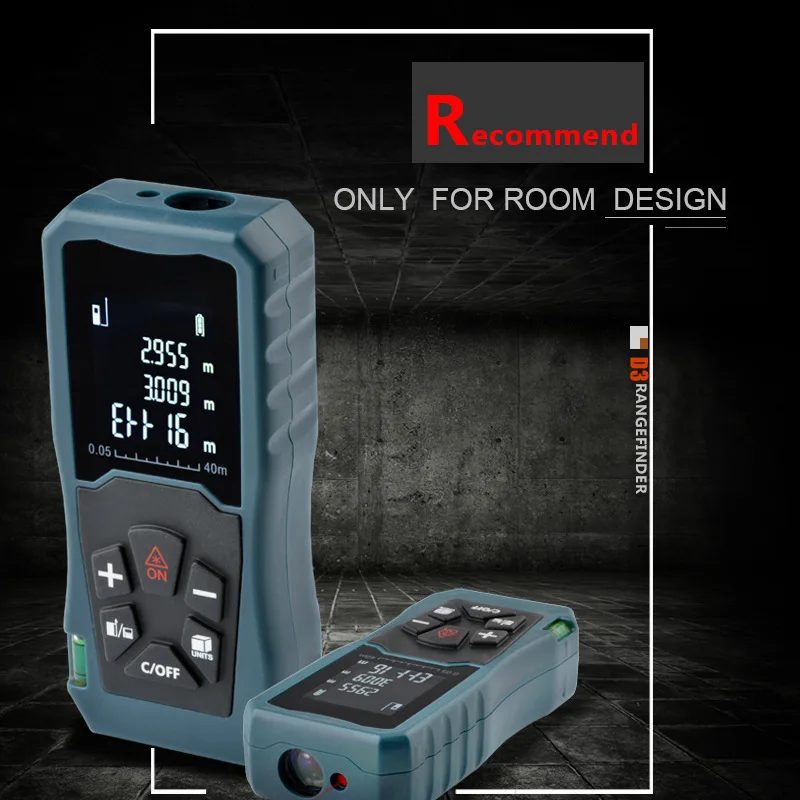 KALAIDUN 40m60m100m Laser Rangefinder Laser Distance Meter Range Finder Trena Measure Tape Metreler Build Device Tool1