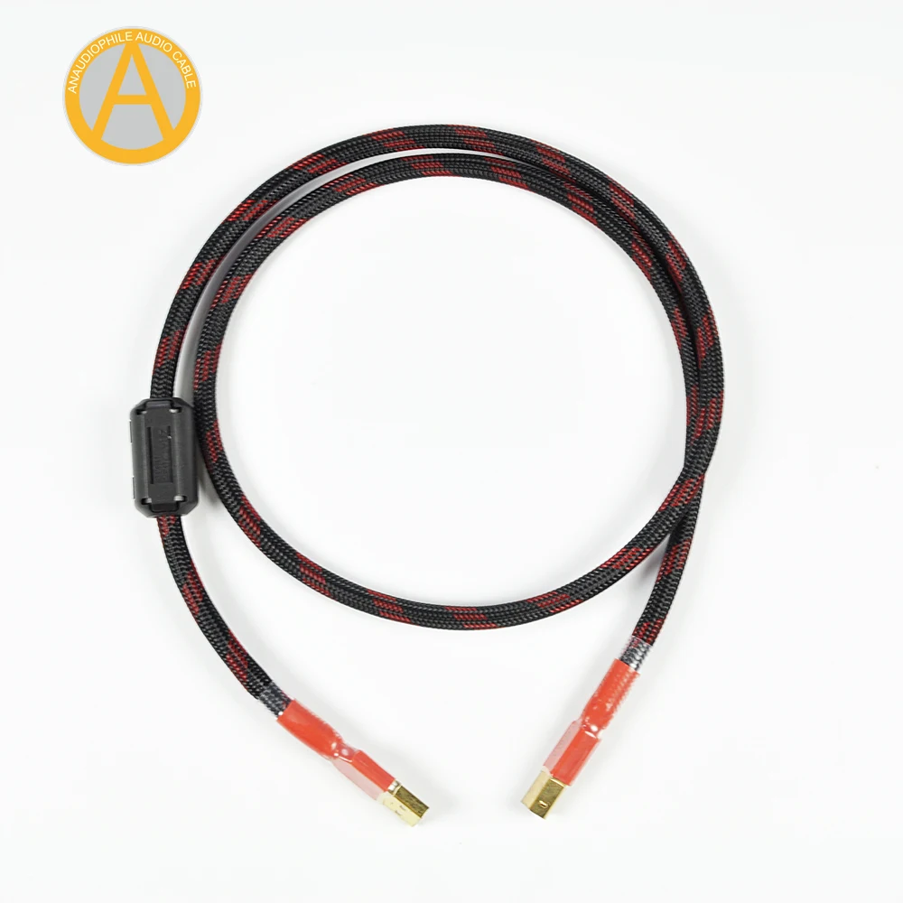 USB кабель anaudiopile UC03 типа A B 4N OFC 99.99% чистоты для DAC Amanero XMOS интерфейс ноутбук ПК Hi