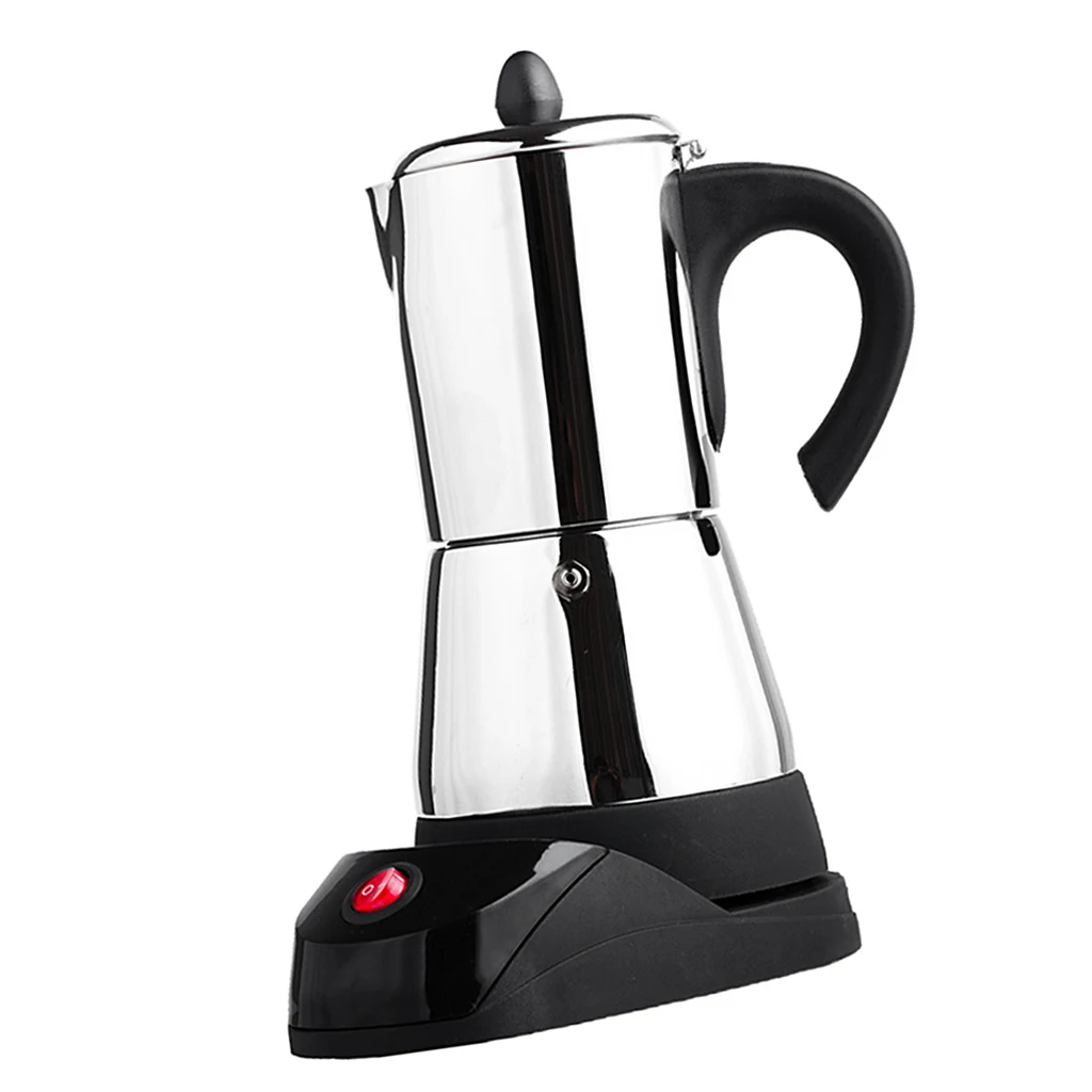 Electric Espresso Latte Percolator Stove Top Coffee Maker Mocha Pot