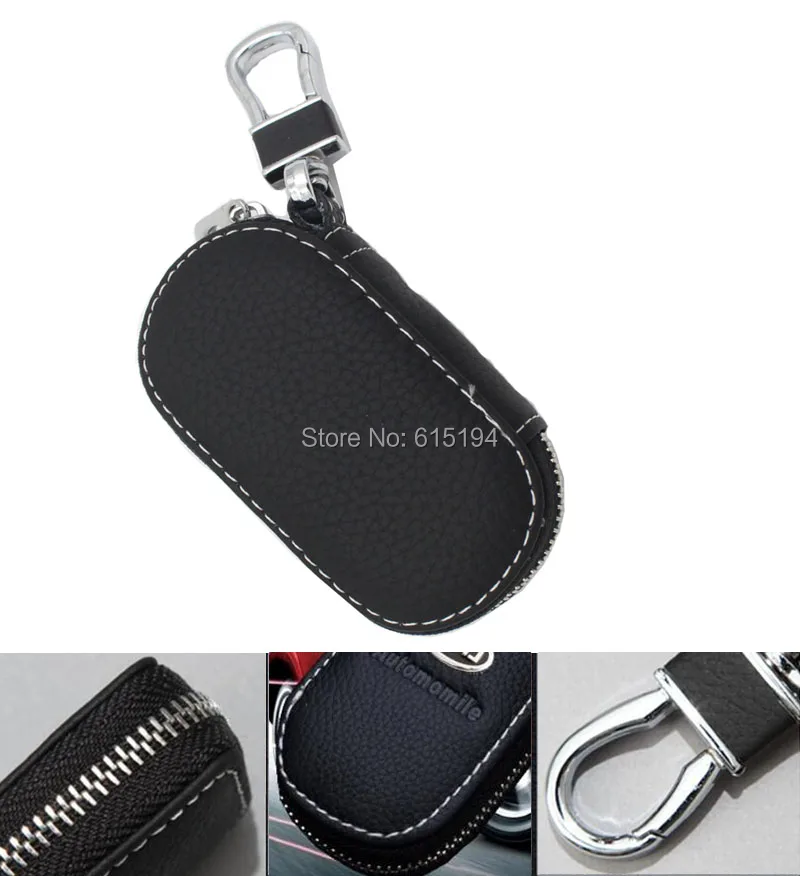 Кожаный чехол для ключей автомобиля для Opel Volkswagen honda civic Kia ford focus audi a4 b8 passat b6 peugeot mercedes skoda mazda