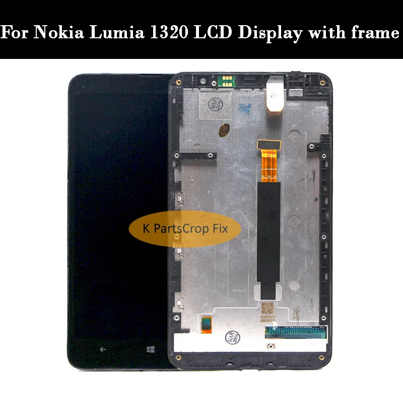Гарантия 6 0 '&#x271280x720 LCD для Nokia Lumia 1320 дисплей сенсорный экран с рамкой дигитайзер