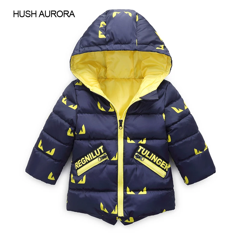 Hush Aurora Puerile Look Child Spring Coat Hoody 90% Cotton Inner Warm ...