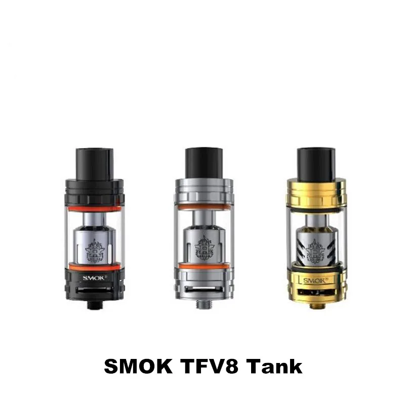 Prix pour 100% D'origine Smok TFV8 Atomiseur 6.0 ml TFV8 Réservoir avec V8-T8 V8-Q4 Bobine Haut De Remplissage Contrôle Du Flux D'air Réglable Nuage Bête réservoir Prix pour 100% D'origine Smok TFV8 Atomiseur 6.0 ml TFV8 Réservoir avec V8-T8 V8-Q4 Bobine Haut De Remplissage Contrôle Du Flux D'air Réglable Nuage Bête réservoir