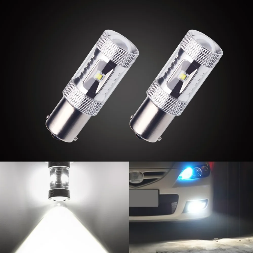 2 шт. 1156 BA15S P21w led 30W Авто Чистый туман задний поворотный светодиодный чип S25