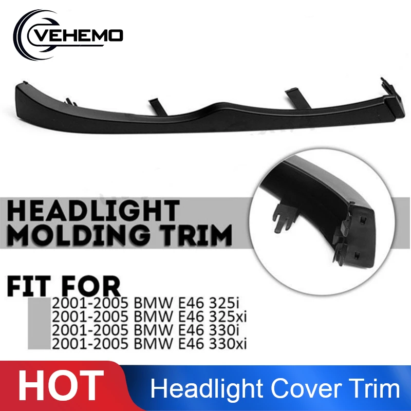 

ABS Headlight Grill Trim Trim Headlight Lampshade Automotive Headlight Cover Trim for Decorating Vehicle Modeling Trim