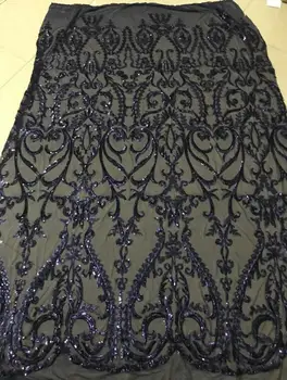 

fashionable tulle embroidery french net lace fabric Cyndi-4.922 with beads for party dress
