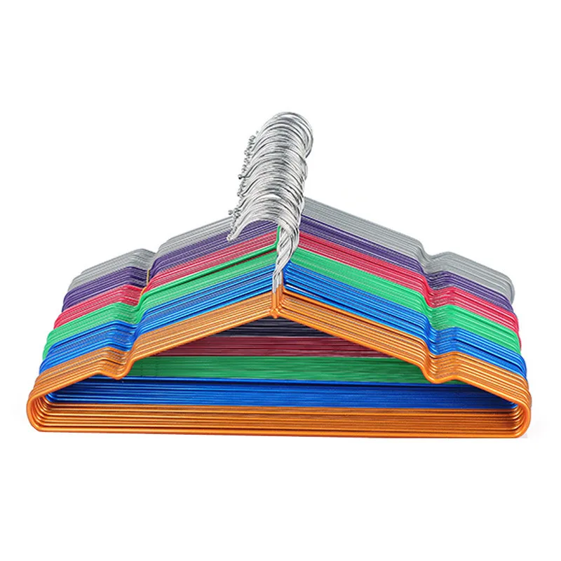 

Cloth Hanger Durable Antideformation Children Adult Metal Shirt Trouser Hook Hangers Dress Clothing Storage Closet Space Saver