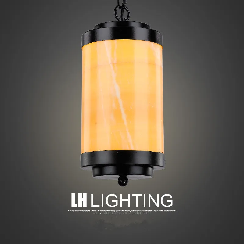 

Creative Retro Marble Pendant Lights For Bar Kitchen Bedroom Stairs Hanglamp LED Pendant Lamp Loft Deco Personality Lighting