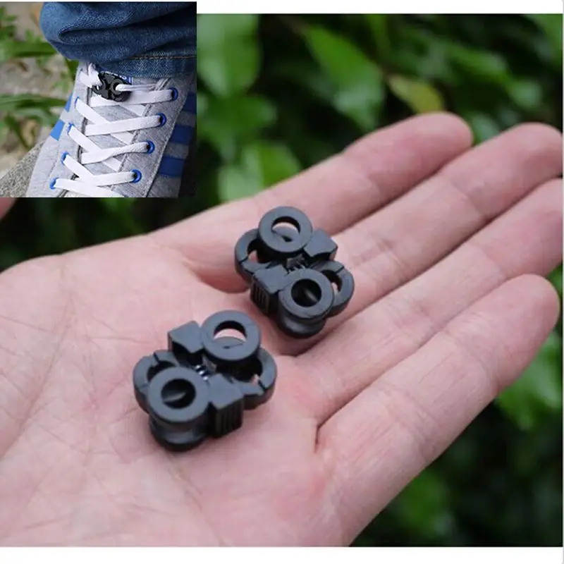 

10Pcs Black Adjustment POM Shoelace Buckle Rope Clamp Cord Locks Stopper Shoes Decorations Cross Umbrella Rope