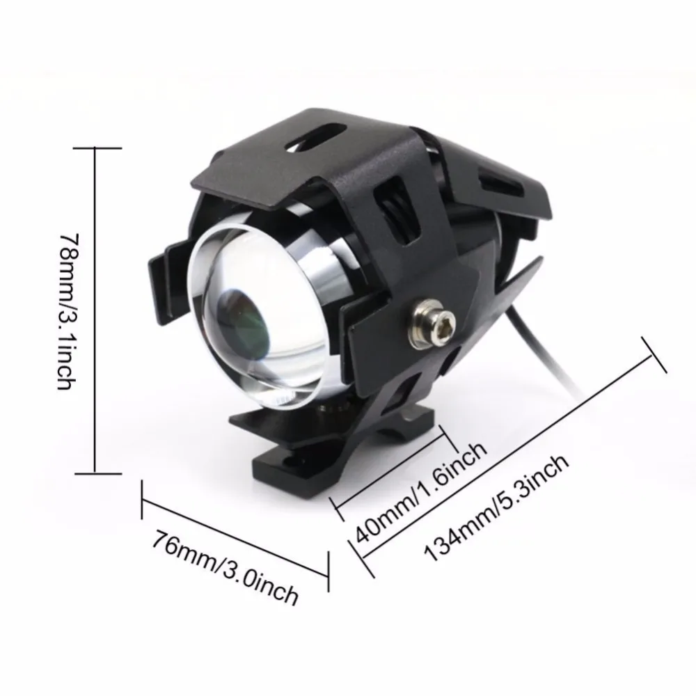 2 шт. 10 Вт прожектор для мотоциклов яркая вспомогательная лампа U5 чип светодиодные работы светлые Противотуманные фары автомобильные