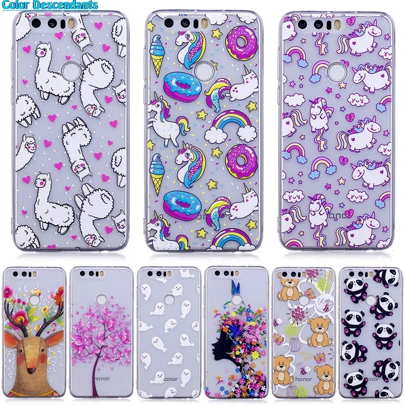 2018 Silicone Case For Huawei honor P8 P9 P10 lite 9 8 5A 6A 6C 6X GR5 y3 Y5 2017 Y6 II Soft TPU Cover Flower Leaves Bird | Мобильные