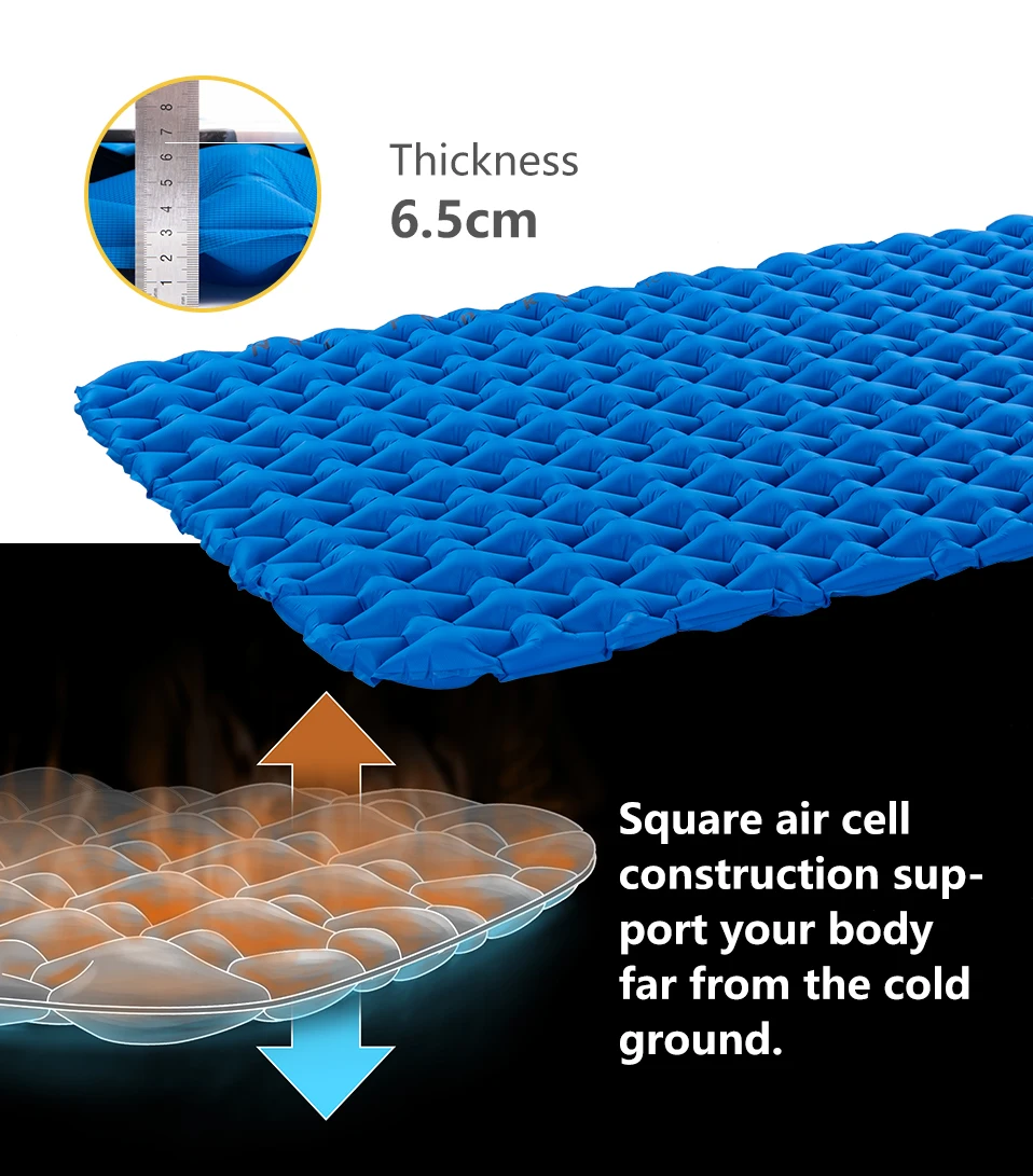 Naturehike надувной коврик для кемпинга кровать для одного человека двойной человек надувной матрас спальный коврик с водонепроницаемым воздушным мешком