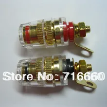 Медь золотистые клеммы, связывание Джек, банан штекер 32 мм 2 цвета золотое покрытие для Горячая распродажа