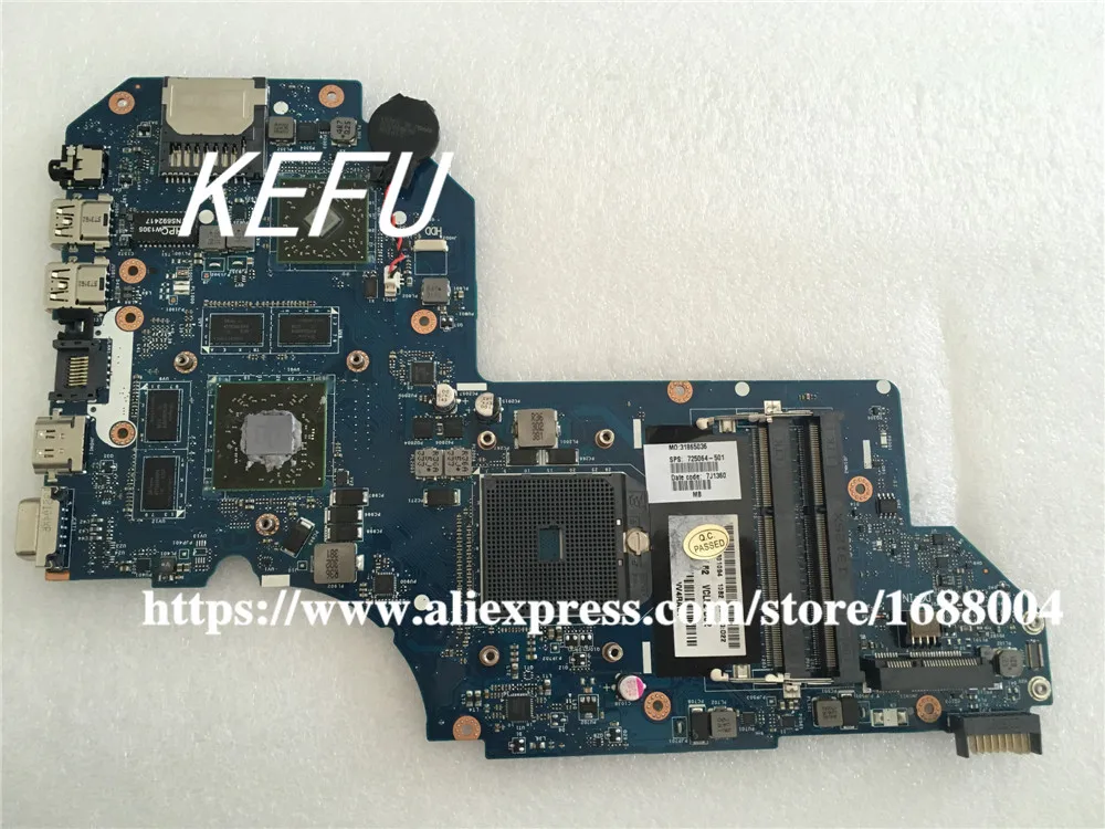 Материнская плата KEFU 725064 501 для ноутбука M6 системная QCL51 LA 8712P протестирована