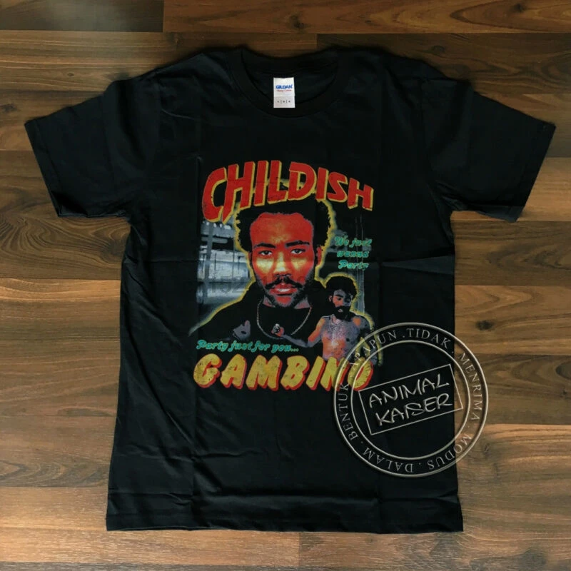 

Childish Gambino This is America Tour merch T-Shirt We Just wanna Party ~