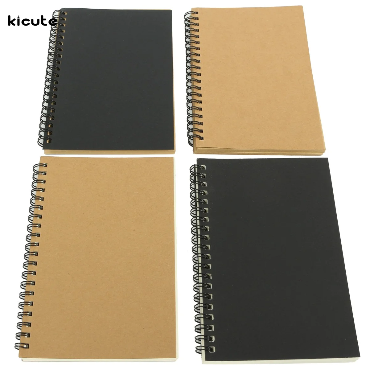 

Overvalue Excellent Quality Retro Kraft Coil Sketch Sketchbooks Blank Notebook Creat Notebook School Stationery